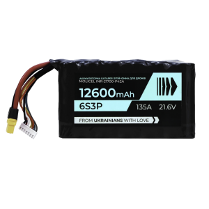 Літій-іонний акумулятор BTRY 6S3P Molicel INR21700 P42A 12600 мА·год