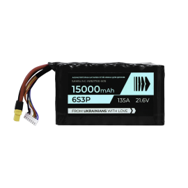 Літій-іонний акумулятор 6S3P 15000 mAh на елементах Samsung INR21700-50S