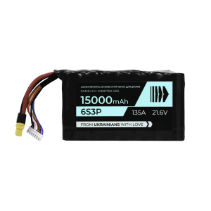 Літій-іонний акумулятор 6S3P 15000 mAh на елементах Samsung INR21700-50S