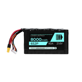 Акумулятор 8000 mAh для дрону 6s2p на елементах Lishen LR2170LA