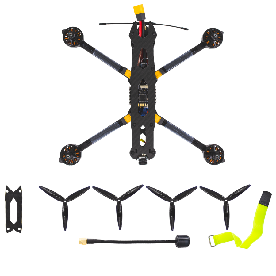 FPV дрон, 7 дюймів, VTX 1.6W, ELSR 915, Caddx H1